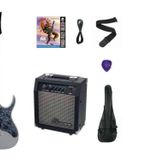 Strauss ESH-22 MS ELEKTRO GİTAR HSS - METALİK GRİ SET (ANFİ-SOFTCASE-ASKI-TEL-KABLO-PENA)