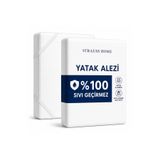 Strauss HOME® Su Geçirmez Yatak Koruyucu – 4 Köşe Lastikli Alez, Pamuklu, Nefes Alabilen, Yıkanabilir, Sıvı Geçirmez Yatak Koruma Örtüsü, Alerji ve Akar Karşıtı