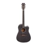 Strauss SAC-41BK EQ Elektro Akustik Gitar - SİYAH