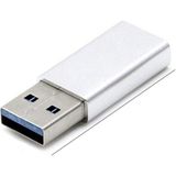 Streak Erkek USB To Dişi Type-C Data Çevirici Otg Adaptör Metal - Beyaz