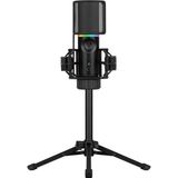 Streamplify MIC - Oyun Mikrofonu PC RGB - Tripodlu ve Sessize Alma Düğmeli Akış Mikrofonu - Podcast için USB Mikrofon - Bilgisayar Akışı - USB Mikrofon - PC için Stand Mikrofonu
