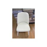 Streç Lastikli Bambu Büyük Oval Sandalye Kılıfı. Sandalye Örtüsü. 1 Adet. Krem Renk - Bej - 50 x 52 cm