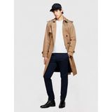 Streç Pamuklu Kemer Delikli Slim Fit Pantolon Erkek Lacivert Pantolon - 324P4aıhsf021