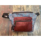 Street Bag Etnik Otantik Bohem Bel Çantası Günlük Seyehat Kullanılabilir - Bordo
