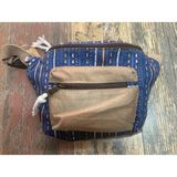 Street Bag Etnik Otantik Bohem Bel Çantası Günlük Seyehat Kullanılabilir - Lacivert - Kahve