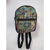 Street Bag Etnik Otantik Desenli Küçük Boy Çanta Günlük Kullanım - Bordo - Lacivert