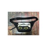 Street Bag Etnik Otantik Kedi Desenli Günlük Seyahat Bel Çantası Çok Cepli Suya Dayanıklı Su Geçirmez