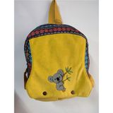 Street Bag Koala Nakışlı Etnik Otantik Bohem Sırt Çantası - Sarı