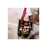 Street Bag Kore Tarz Sevimli Kova Çanta Yağlı Boya Hayvan Desenli Omuz Çantası ve Kol Çantası