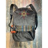 Street Bag Nubi Etnik Otantik Desenli Nakışlı Sırt Çantası Bohem Sırt Çantası Günlük Kullanım Seyehat - Antrasit