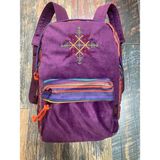 Street Bag Nubi Etnik Otantik Desenli Nakışlı Sırt Çantası Bohem Sırt Çantası Günlük Kullanım Seyehat - Mor