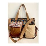 Street Bag Patchwork Etnik Otantik Bohem Omuz Çantası El Çantası Günlük Kullanım Seyehat Kullanım Postacı Çanta