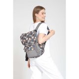 Street Bag Raven Etnik Otantik Bohem Desenli Sırt Çantası Günlük Seyahat Kamp Kullanım - Antrasit