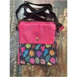 Street Bag Şiraz Etnik Otantik Bohem Omuz Çantası Günlük Seyehat Rahat Omuz Çantası - Vişne