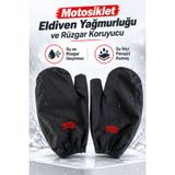 STREET BIKER Motosiklet Eldiven Yağmurluğu Su ve Rüzgar Geçirmez Koruyucu Eldiven Kılıfı - Standart Beden