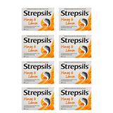 STREPSILS Strepsils Honey & Lemon 24 Pastil | Bal ve Limon Aromalı X8 P08604