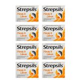 STREPSİLS Strepsils Honey & Lemon 24 Pastil | Bal ve Limon Aromalı X8