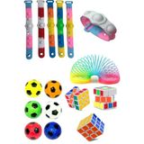 Stres Giderici Set 1 Bileklik Popit 1 Rubik Zeka Küpü 1 Stres Yayı 1 Stres Topu
