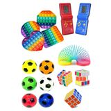 Stres Giderici Set 1 Popit 1 Rubik Zeka Küpü 1 Stres Yayı 1 Stres Topu 1 Tetris Atari