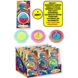 Stress Giderici Duyusal Fidget Simli Sıvılı Renkli Plastik Topaç - 1 Adet