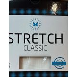 Stretch Battal Boy (King Size) Lastikli Çarşaf Krem - 200x200
