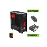Striker Midtower Gaming Bilgisayar Kasası (3×120mm Fan, 6 Fan Desteği, Siyah) – 700W 80+ Bronz