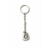 String Flame Charm – Elektro Gitar Figürlü Gümüş Renk Unisex Metal Anahtarlık