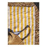 Striped Gauze Pamuk Peştamal Safran 90x175