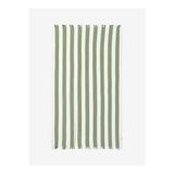 Striped Gauze Pamuk Peştamal Yeşil 90x175