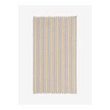 Striped Linen Keten Peştamal Sarı 90x190 - Keseli