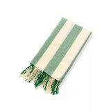 Striped Peştemal Banyo Havlusu Plaj Havlusu Yeşil