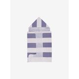 Stripy Hooded %100 Pamuk Bebek Havlusu Lacivert 60x90 - Standart