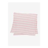 Stripy Pamuk Müslin Çok Amaçlı Örtü Pembe 80x80