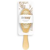 STRLEASY 6674 Ahşap Saç Fırçası, Orta Boy, Tüm Saç Tipleri İçin, Ergonomik Saplı, Doğal Ahşap Gövde, Saç Derisi Masajı ve Kan Dolaşımı İçin