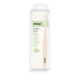 Strleasy Bambu Diş Fırçası, Hassas Temizlik, BPA-Free, Doğal Ahşap/Beyaz Kıl Yapısı
