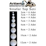 Strofor Köpük Top 2cm 3cm 4cm 5cm 6cm 8cm 10cm 12cm 26 Adet Yuvarlak Strafor Top Küre Okul Deney Köpük Toplar
