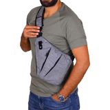 Strong Bag Erkek Çapraz Sırt ve Göğüs Çantası - Gri