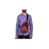 Strong Bag Strong Çapraz Askılı Göğüs ve Sırt Çantası, Günlük Body Bag Çanta - Bordo
