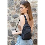 Strong Bag Strong Kanvas Omuz ve Göğüs Çantası, Body Bag Çapraz Sırt Çantası NP1000 - 000-Siyah