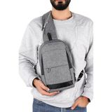 Strong Bag Strong Kulaklık Çıkışlı Tek Kol Göğüs ve Sırt Çantası ,çapraz Çanta Body Bag TK01 - Gri