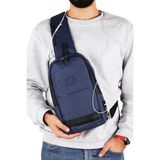 Strong Bag Strong Kulaklık Çıkışlı Tek Kol Göğüs ve Sırt Çantası ,çapraz Çanta Body Bag TK01 - Lacivert