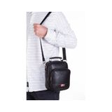 Strong Bag Strong Suni Deri Erkek El Çantası , Çapraz Askılı Omuz Çantası NP2040 - Siyah
