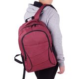 Strong Bag Strong Tablet Laptop Bölmeli Okul Çantası , Günlük Sırt Çantası STR03 - Tekli - Bordo