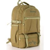Strong Bag Strong Unisex Kanvas Kumaş Laptop Bölmeli Outdoor Sırt Çantası Dağcı Sırt Çantası ESCP01 - One Size - Bej