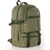 Strong Bag Strong Unisex Kanvas Kumaş Laptop Bölmeli Outdoor Sırt Çantası Dağcı Sırt Çantası ESCP01 - One Size - Haki