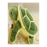 strong group Pofuduk Yeşil Kaplumbağa Peluş Oyuncak - 30 cm - Yumuşak Uyku Arkadaşı 🐢