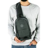 Strong Kulaklık Çıkışlı Tek Kol Göğüs ve Sırt Çantası ,çapraz Çanta Body Bag TK01 - Füme