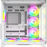 Strong Syrax 7x 120 mm Fanlı Rgb LED Buton Kontrol Atx Akvaryum Beyaz Gaming Bilgisayar Kasası (Powersız)