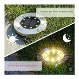 Strongart Solar Güneş Enerjili 8 Ledli Kazıklı Çim Zemin Bahçe Aydınlatma 3 W Gün Işığı Sarı LED ( 12 Li Set )