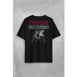 Stronger Than Yesterday Dünden Daha Güçlü Dog Typo Köpek Sırt Ön Baskılı Oversize Tişört Unisex T-Shirt